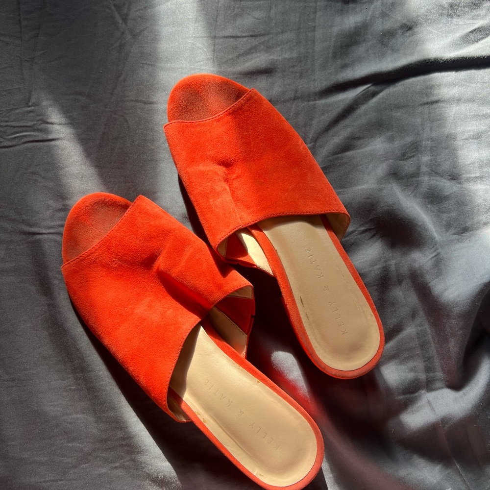 Women's Orange Slide Sandals